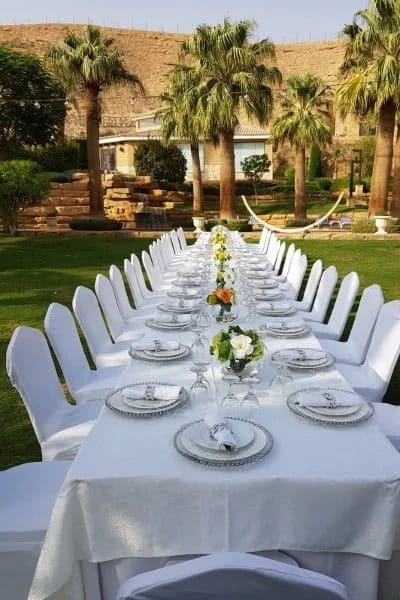 طاولة عشاء أو وليمة منسقة في الرياض — لقطة أرشيفية 9 من أعمال لمسه ذوق في الرياض