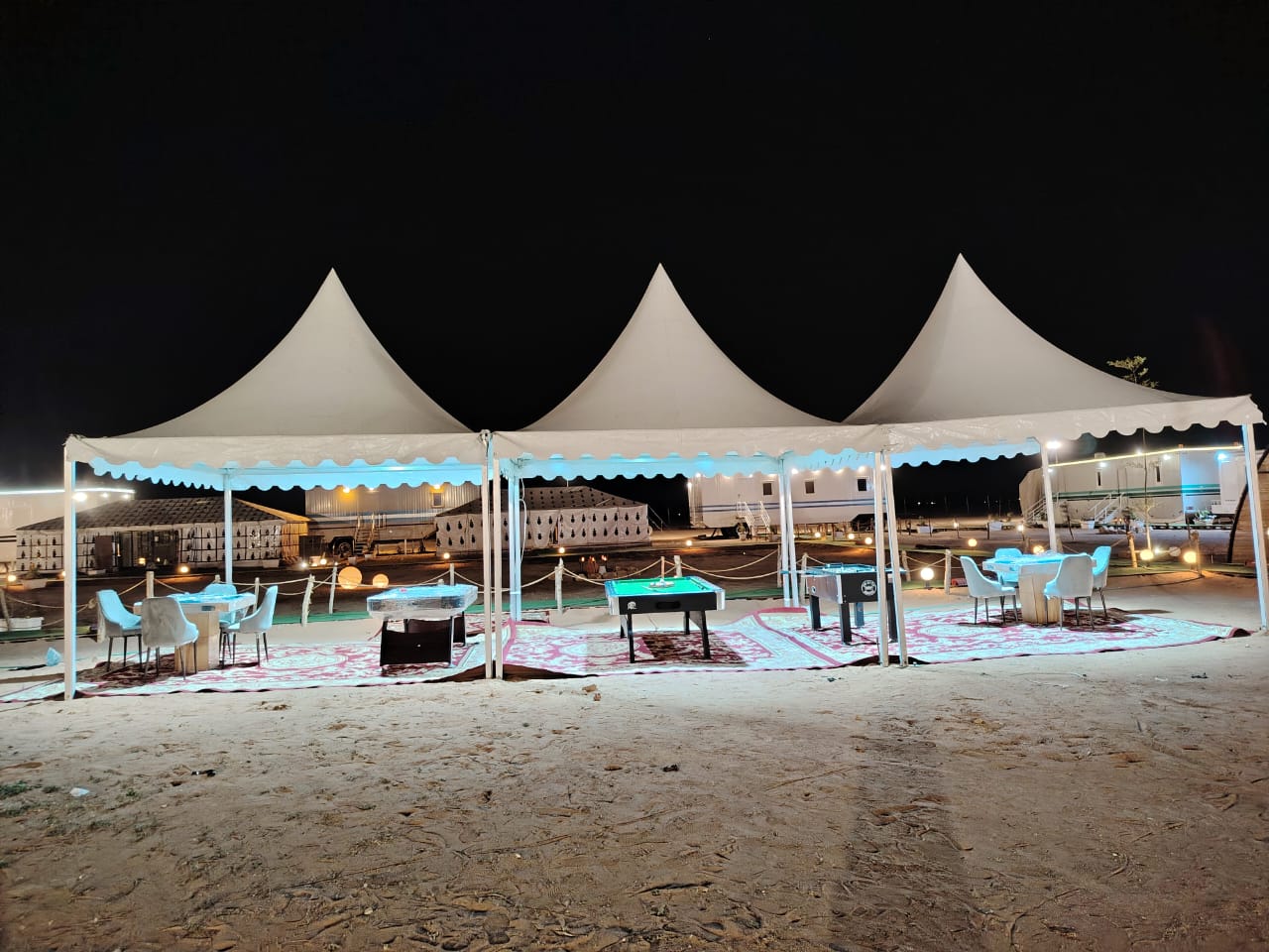 مخيم تراثي أو بيت شعر وجلسة خارجية في الرياض — لقطة أرشيفية 3 من أعمال لمسه ذوق في الرياض