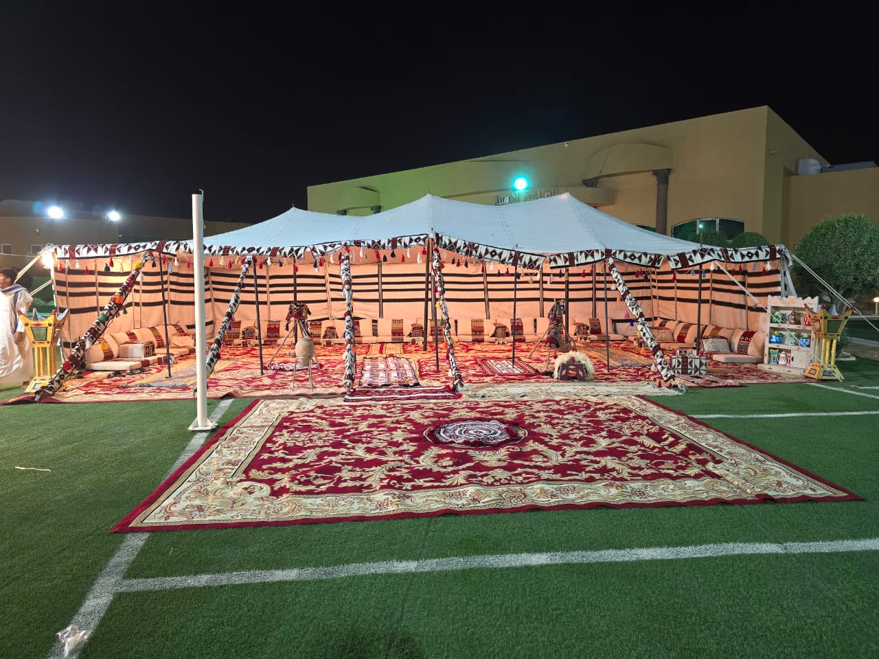 مخيم تراثي أو بيت شعر وجلسة خارجية في الرياض — لقطة أرشيفية 4 من أعمال لمسه ذوق في الرياض