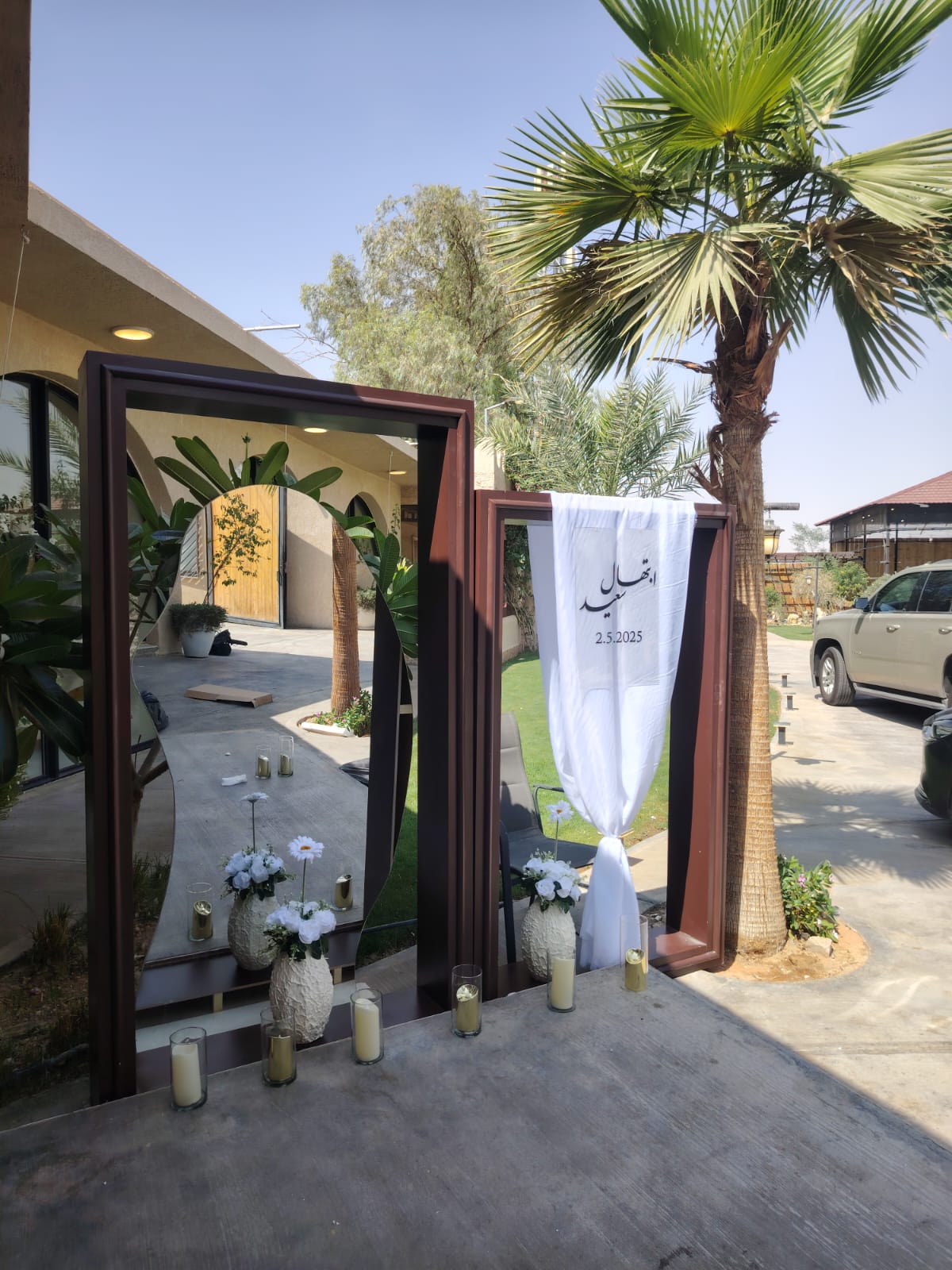 تجهيز افتتاح محل أو مدخل فعالية تجارية في الرياض — لقطة أرشيفية 2 من أعمال لمسه ذوق في الرياض