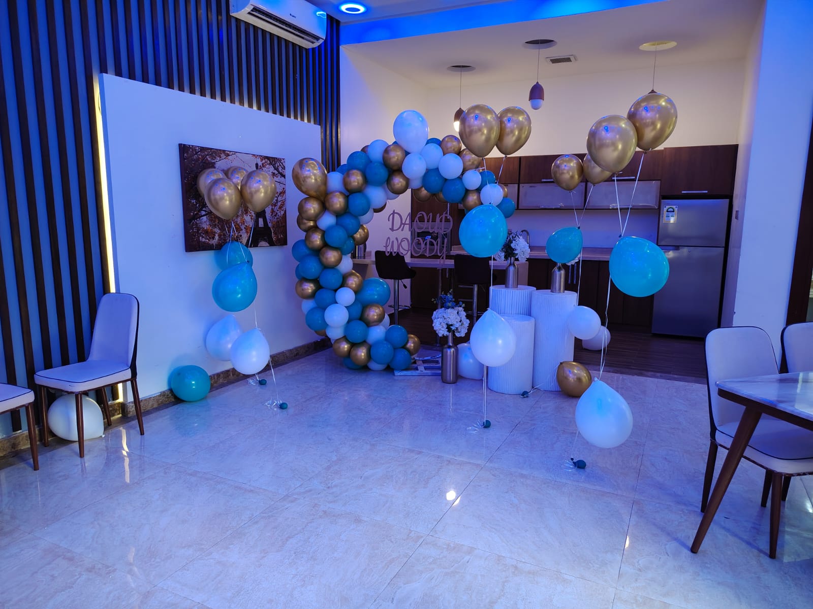 مدخل قاعة أو استقبال ضيوف وتجهيز أفراح في الرياض — لقطة أرشيفية 13 من أعمال لمسه ذوق في الرياض